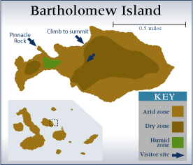 Galapagos - Bartholomew Island Map